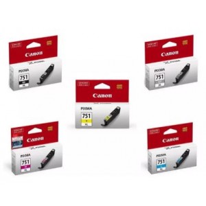 Canon CLI 751 B/C/M/Y/GY -XL (5 colour)